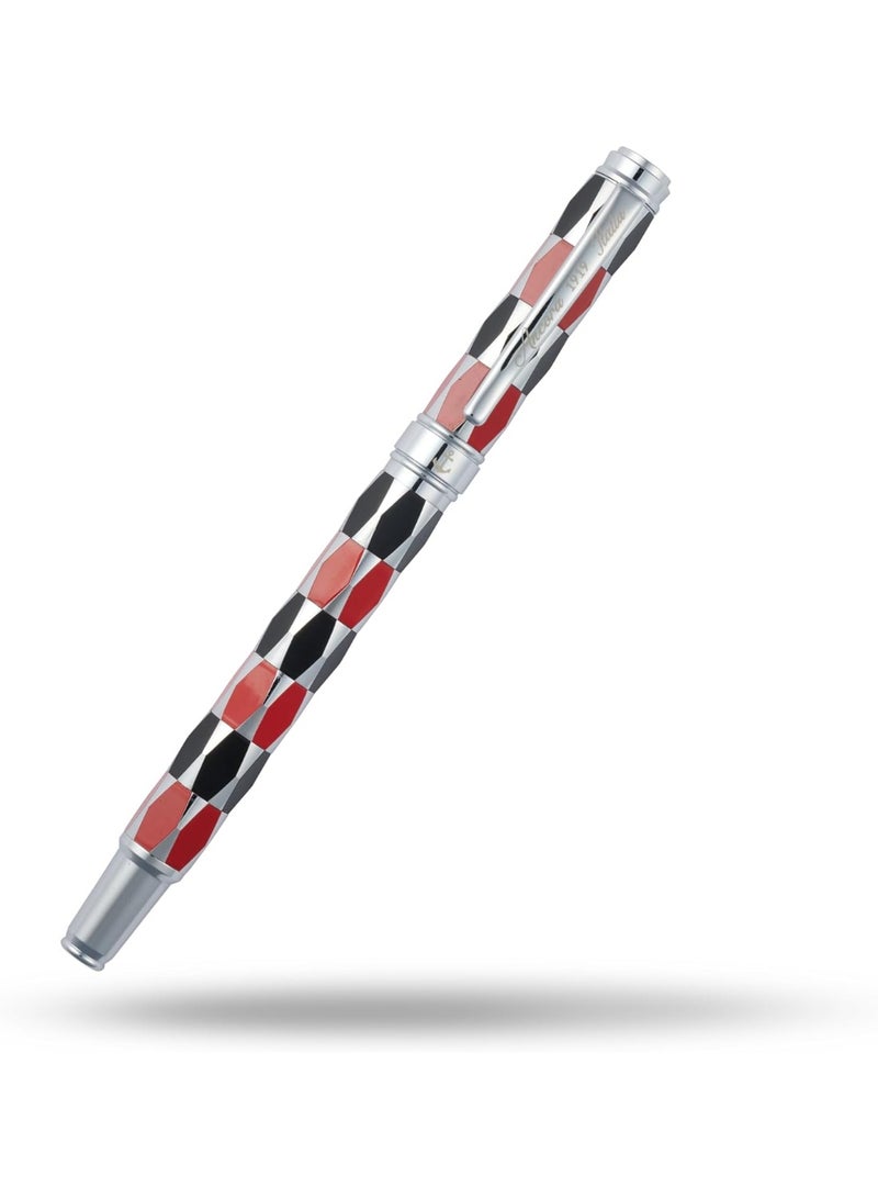 أنكورا قلم ANCORA 1919 Masquerade إصدار محدود من 88 قطعة قلم رولربول فاخر بغطاء مطلي بالمينا (أحمر) - Image 1