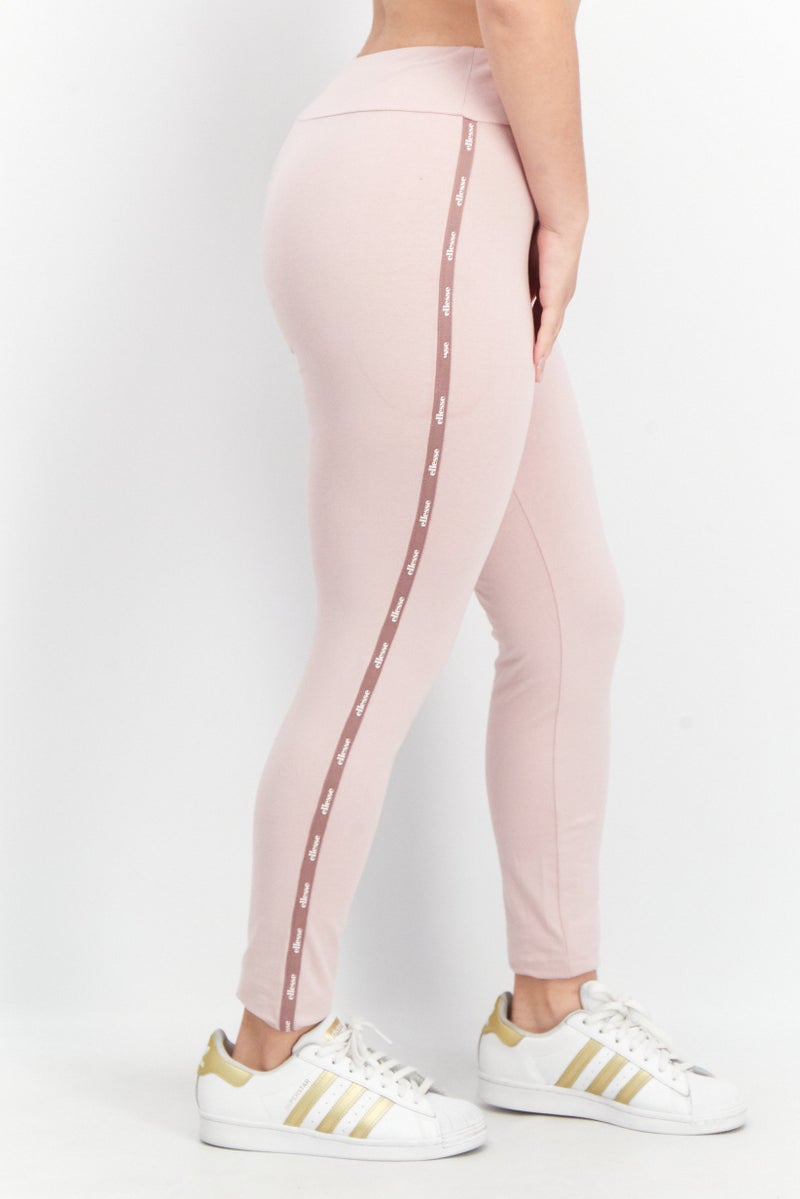 Ellesse Women Sportswear Fit Brand Logo Leggings, Light Pink - Image 3