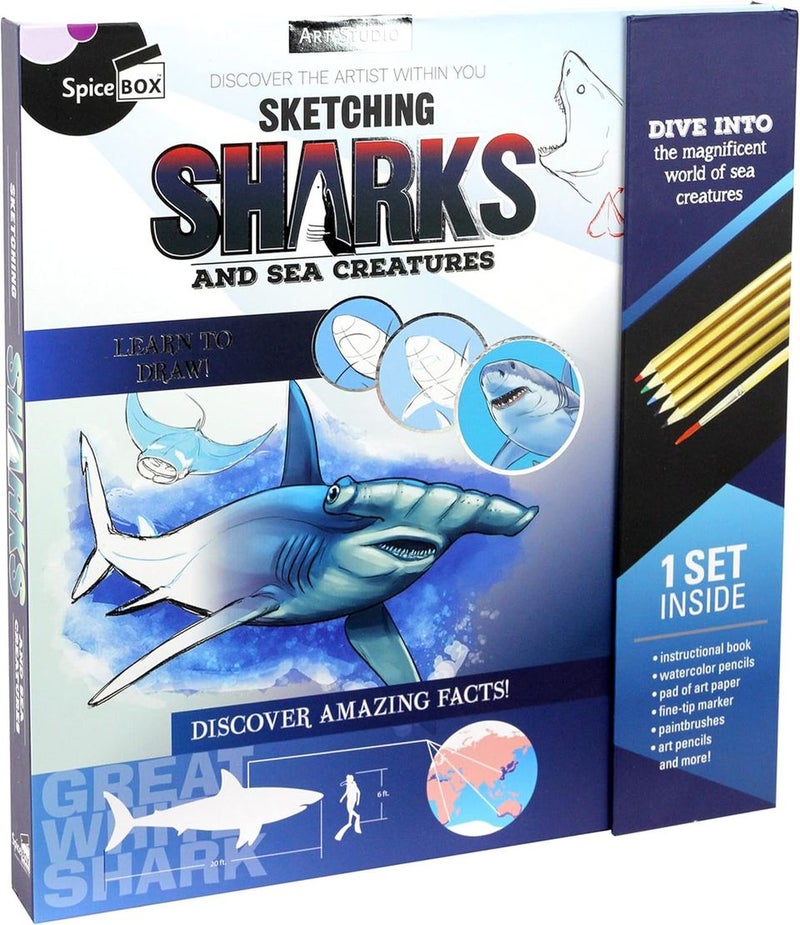 SPICEBOX Sharks & Sea Creatures AST