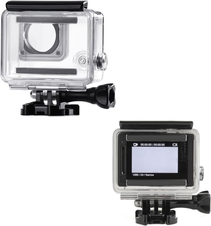 SOONSUN Standard Protective Waterproof Dive Housing Case for GoPro Hero 3/3+/4 Black Silver Camera - 40 Meters (131 Feet) Underwater Photography - Image 3