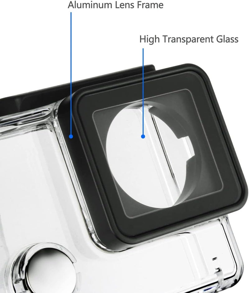 SOONSUN Standard Protective Waterproof Dive Housing Case for GoPro Hero 3/3+/4 Black Silver Camera - 40 Meters (131 Feet) Underwater Photography - Image 5
