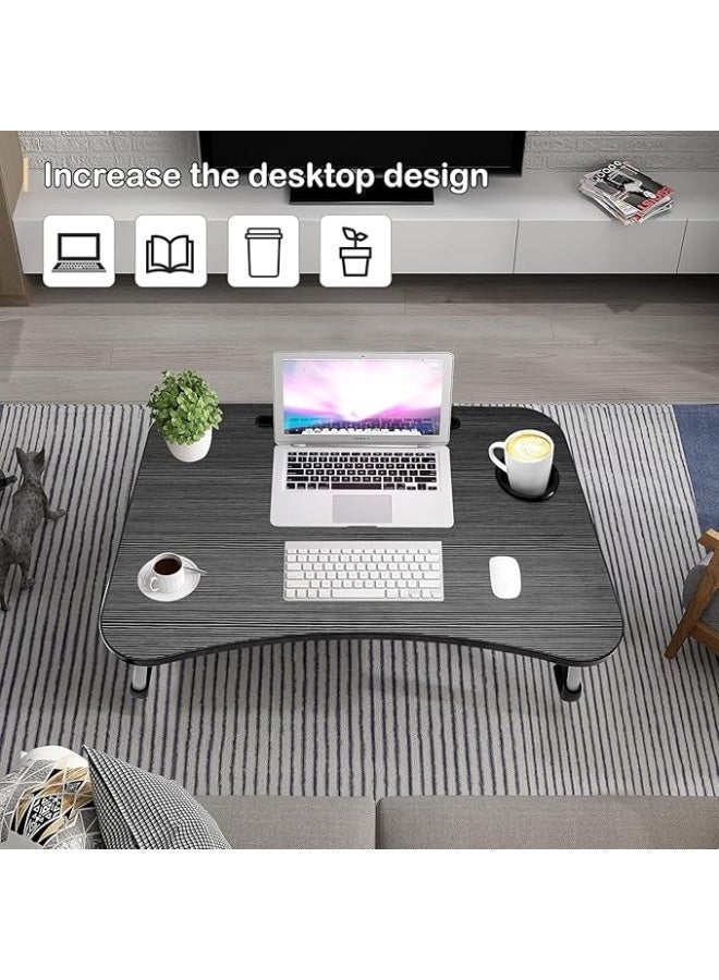 MODERN HOME Portable Folding Laptop Table With iPad And Cup Holder Multicolour - Image 5