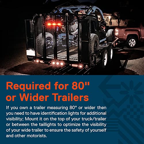 ONLINE LED STORE True Mods 16 Inch 12 Red LED Trailer Light Bar Strip [Brake + Sequential Turn Signal][DOT FMVSS 108 SAE S2I6U2PS] IP67 Submersible Rear Running Center Marker ID Tail Lightbar 80" Marine Boat Trailer - Image 4