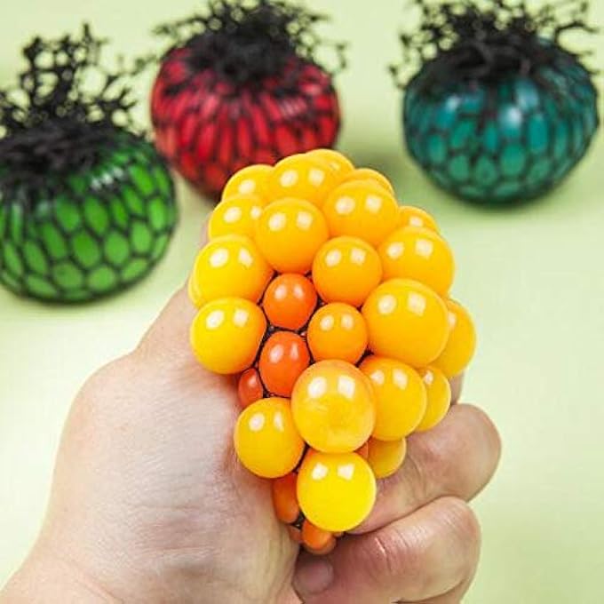 NJ 4pc 4.5cm Funny Anti Stress Ball Novetly Squeeze Ball Hand Wrist Exercise Antistress Slime Ball Toy Random Color - Image 5