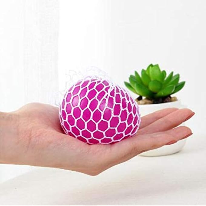 NJ 4pc 4.5cm Funny Anti Stress Ball Novetly Squeeze Ball Hand Wrist Exercise Antistress Slime Ball Toy Random Color - Image 2