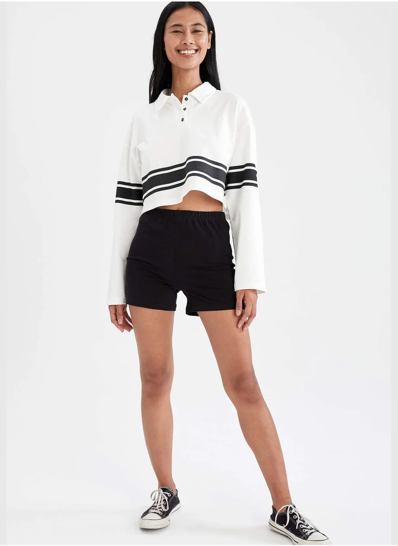 DeFacto Relaxed Fit Basic Strappy Shorts