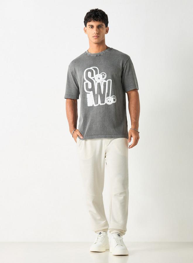 اس بي كاركترز تيشيرت بأكمام قصيرة وطبعات سمايلي وورلد - Image 2