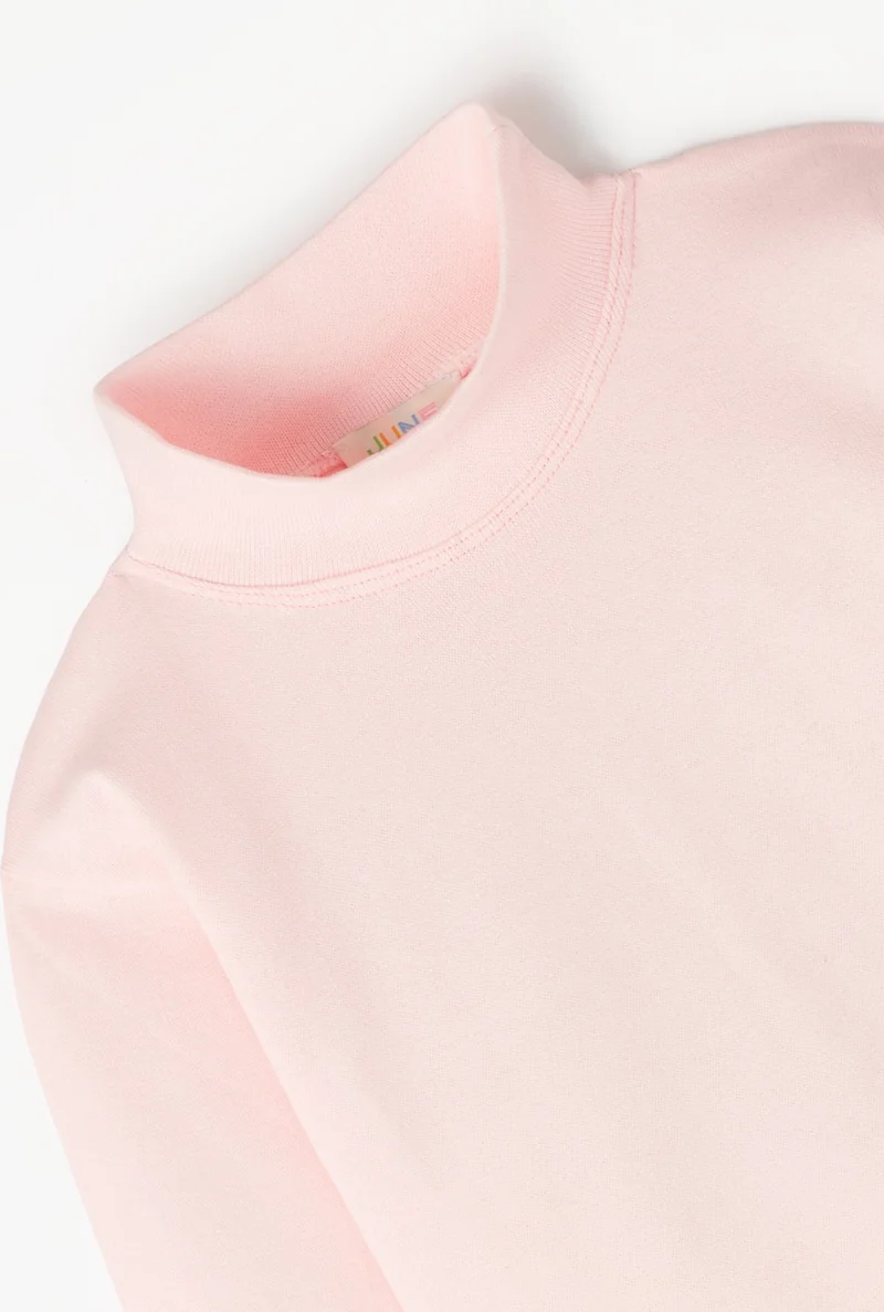 JUNE Raised Turtleneck Kids Basic T-Shirt