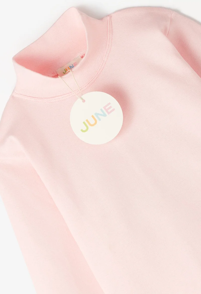 JUNE Raised Turtleneck Kids Basic T-Shirt