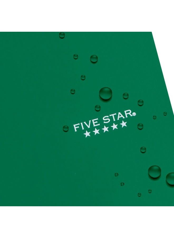 Five Star Spiral Notebook, 1 Subject, College Ruled Paper, 100 Sheets, 11" x 8-1/2", School, Wired, Green (72055) - Image 5