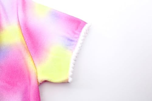 LUCKYGAL Kids Beach Coverup Girls Swimsuit Coverup Zip-Up Beach Tie Dye Bathing Suit,4t 5t - Image 4
