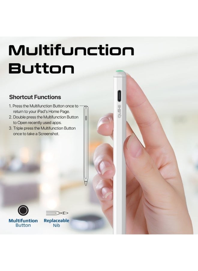Promats Promate Quill-3 Precision Active Stylus Pen with Palm Rejection & Accessory Kit  - Image 4