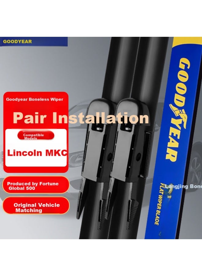 Goodyear Lincoln Mkc Windshield Wiper Blades, Original Car Accessories, Front Wiper Strips, 26/16 Inches, 1 Pair - Image 4