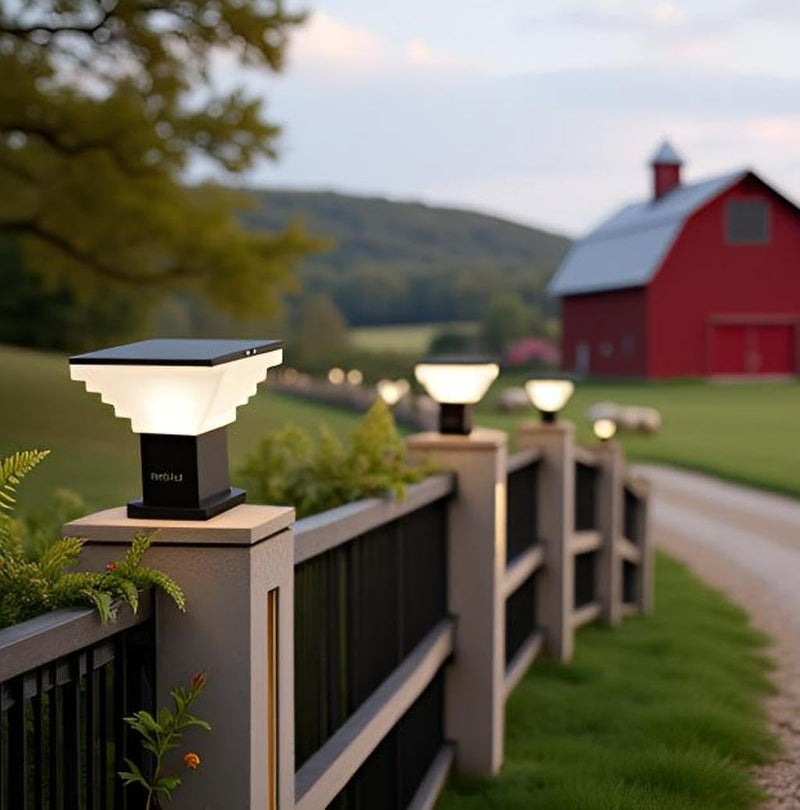 Lyse Decor Waterproof Gate Light for Main Gate Entrance, Outdoor Pillar Lamp, Gate Lamp for Garden & Boundaries Lights (Modern Design Stairs Shape, Pair of 2 Pieces) - Image 2