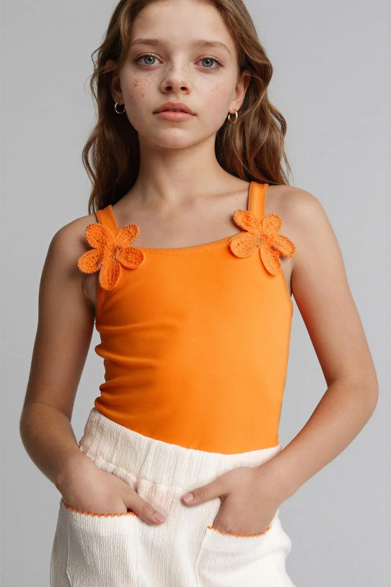 Defacto Girl Flower Tank Top