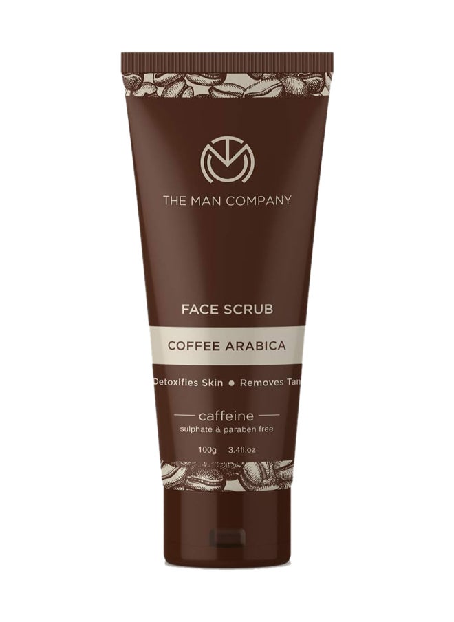The Man Company - Tan Removal Coffee Face Scrub With Coffee Arabica And Aloe Vera 100 G - Image 1