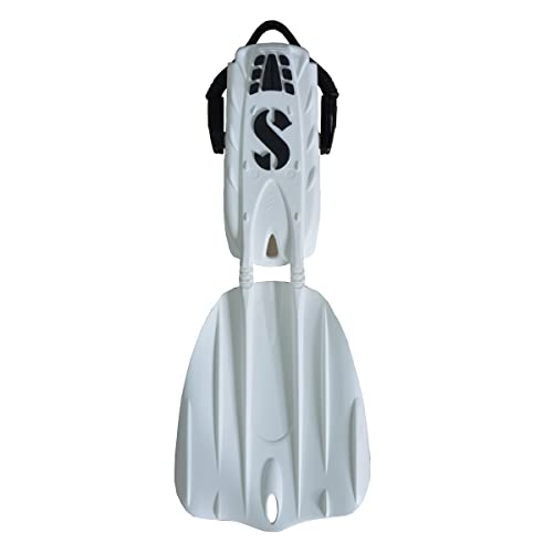 SCUBAPRO Seawing Nova Scuba Fin Set, Open Heel with Bungee Strap for Recreational Scuba Diving and Snorkeling, X-Large, White - Image 1
