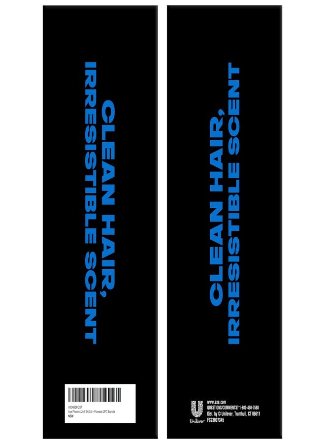 AXE Men’s Hair Styling Set - Phoenix Clean & Strong 2-in-1 Shampoo + Classic Pomade, Signature Clean Cut Look, Medium Hold, High Shine - Image 5