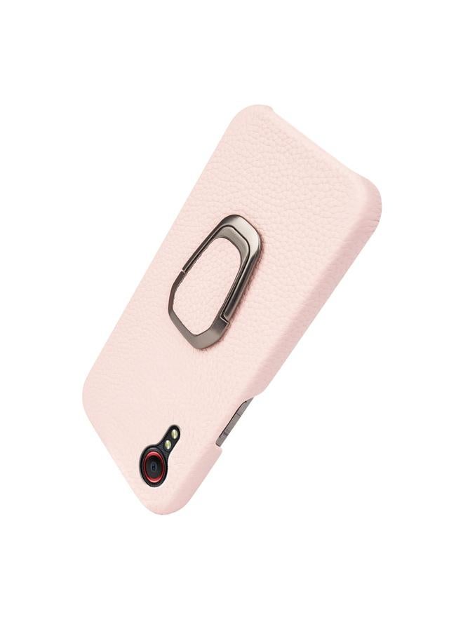 S-TOP Case For Samsung Galaxy Xcover 5 / Xcover 5s Ring Holder Litchi Texture Genuine Leather Phone Case - Image 5