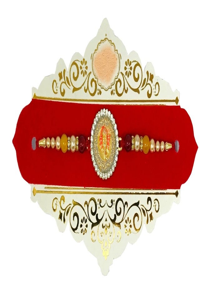 Evisha 2 Pcs Om And Ganesh Rakhi For Brother | Rakhi Combo 116-118 | rakhi || rakhi set || rakhi for brother || rakhi for brother and bhabhi || rakhi combo || bhaiya bhabhi rakhi || rakhi gifts - Image 3