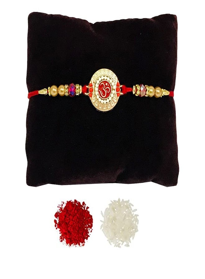 Evisha 2 Pcs Om And Ganesh Rakhi For Brother | Rakhi Combo 116-118 | rakhi || rakhi set || rakhi for brother || rakhi for brother and bhabhi || rakhi combo || bhaiya bhabhi rakhi || rakhi gifts - Image 5