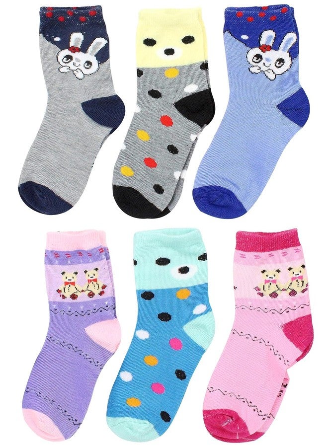 Osceola Baby Boys Socks Cotton Socks, 6 Pair for Newborn Boys Girls,Cute Warm Ankle Crew Socks Set, Cute Socks For Baby Boy, Girl - Multi Color. (3-7 year) - Image 2