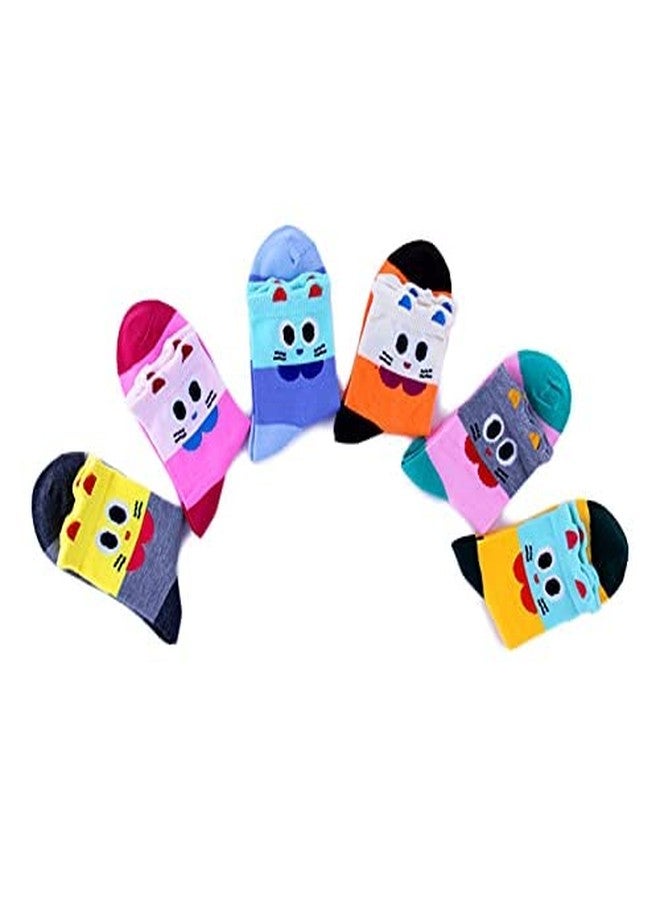 Osceola Baby Boys Socks Cotton Socks, 6 Pair for Newborn Boys Girls,Cute Warm Ankle Crew Socks Set, Cute Socks For Baby Boy, Girl - Multi Color. (3-7 year) - Image 5