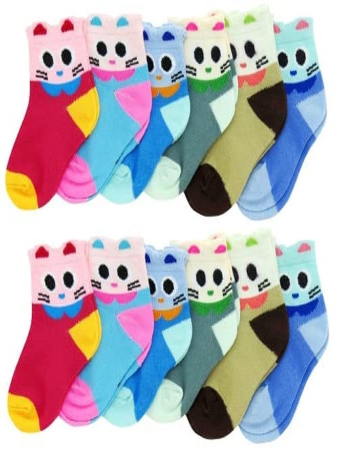 Osceola Baby Boys Socks Cotton Socks, 6 Pair for Newborn Boys Girls,Cute Warm Ankle Crew Socks Set, Cute Socks For Baby Boy, Girl - Multi Color. (3-7 year) - Image 1