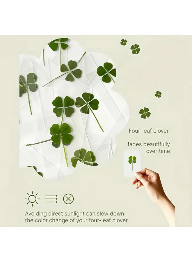 6 PCs Lucky Clover Postcards For Office Decoration Gift Bookmark Greeting Good Luck Wishes Holiday Gift - Image 4