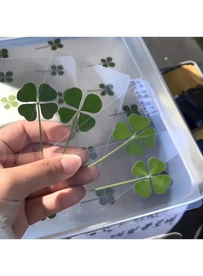 6 PCs Lucky Clover Postcards For Office Decoration Gift Bookmark Greeting Good Luck Wishes Holiday Gift - Image 3