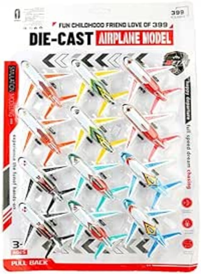 Plastic AirPlane Set For Kids - Multicolor 1105282