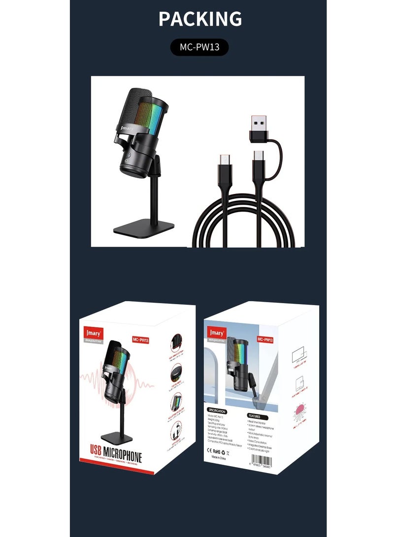 Jmary JMARY MC-PW13 USB Desktop  Microphone - Image 1