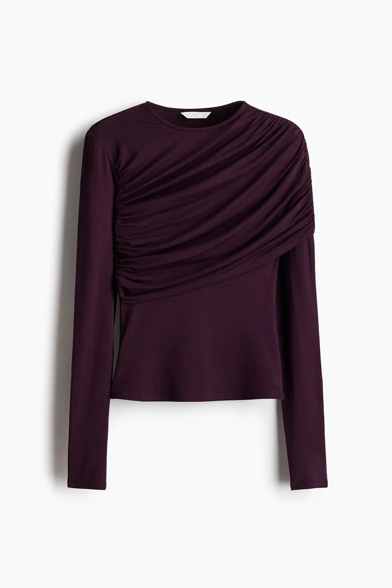 H&M Draped asymmetric top