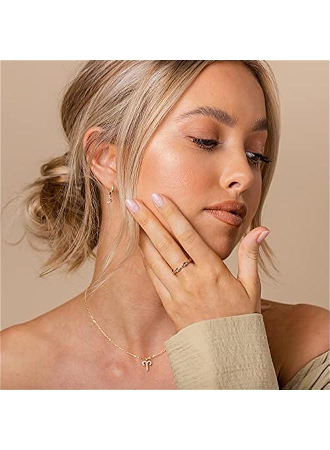 PAVOI 14K Gold Plated Cubic Zirconia Stackable Ring | Marquise Eternity Band For Women | Plated Gold Stacking Ring - Image 2