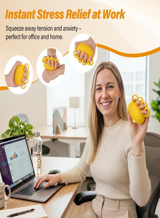 Fanwer Hand Exercise Stress Ball - Grip Strength Trainer, Hand Strengthener for Physical Therapy, Finger Strengthener, Squeeze Ball for Rehabilitation & Hand Massage, for Adults, Seniors & Disabled - Image 5