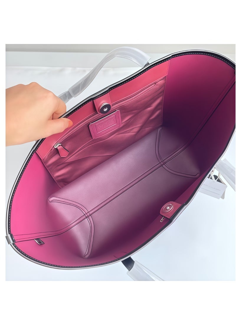 coachoutlet Coach City Tote Bag In Signature Canvas Women's Fashion Versatile Large Capacity Large Size Handheld Shoulder Bag Tote Bag - Image 3