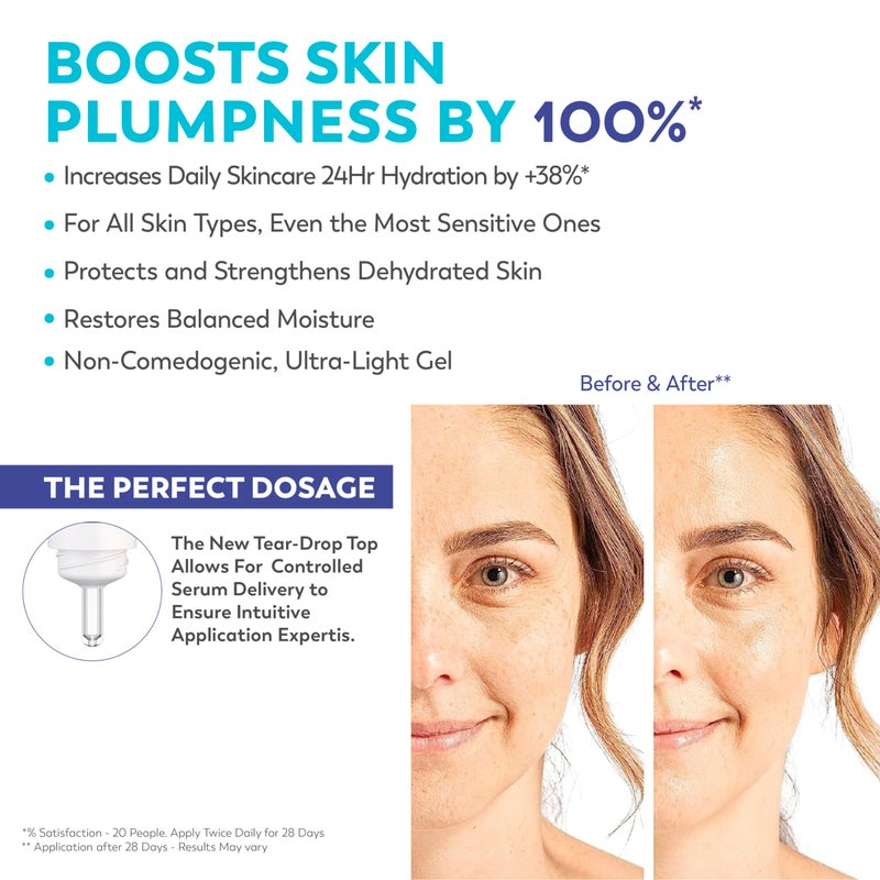 JONZAC سيروم مرطب للوجه من مياه الينابيع جونزاك - حمض الهيالورونيك العضوي النقي - ترطيب 24 ساعة - يملأ ويصلح البشرة الجافة - آمن للبشرة الحساسة - 1.01 أونصة سائلة - Image 2