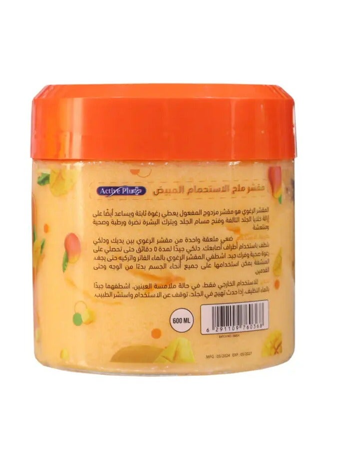 اكتيف بلس ملح الاستحمام المفتح بالمانجو الاستوائية 600 مل - Image 2