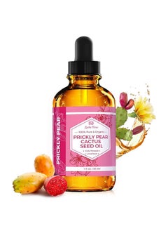Leven Rose Leven Rose Prickly Pear Seed Oil (Barbary Fig) 100% Pure Organic Prickly Pear Oil, Extra Virgin, Cold Pressed, All Natural Face, Dry Skin & Body Moisturizer and Hair Treatment 1 oz  - Image 1