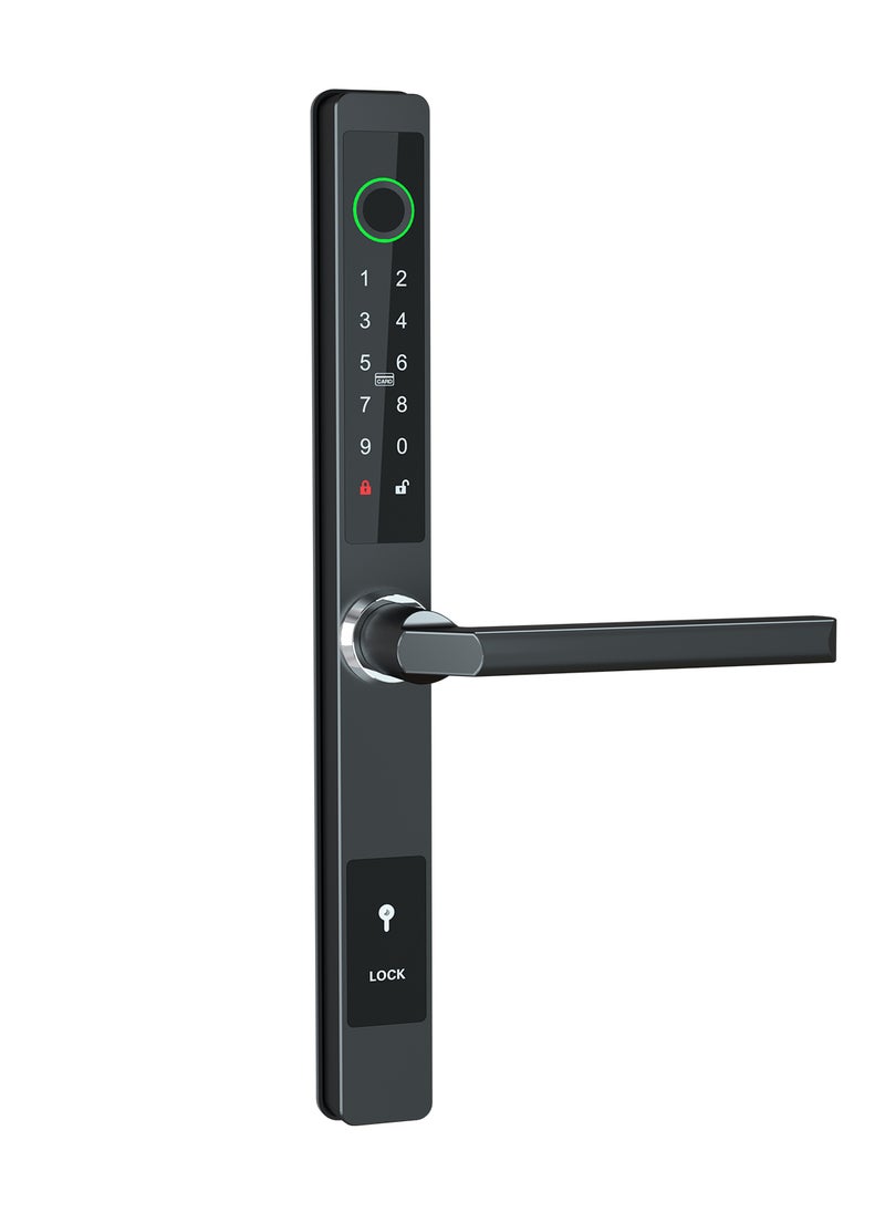 Sharpdo - Multifunctional Smart Electronic Password Lock Fingerprint/Tongtong App/Access Card/Password/Key/Temporary Password Virtual Password To Prevent Peeping 5-In-1 Unlocking Method (Requires 4 AA Batteries) - Image 1