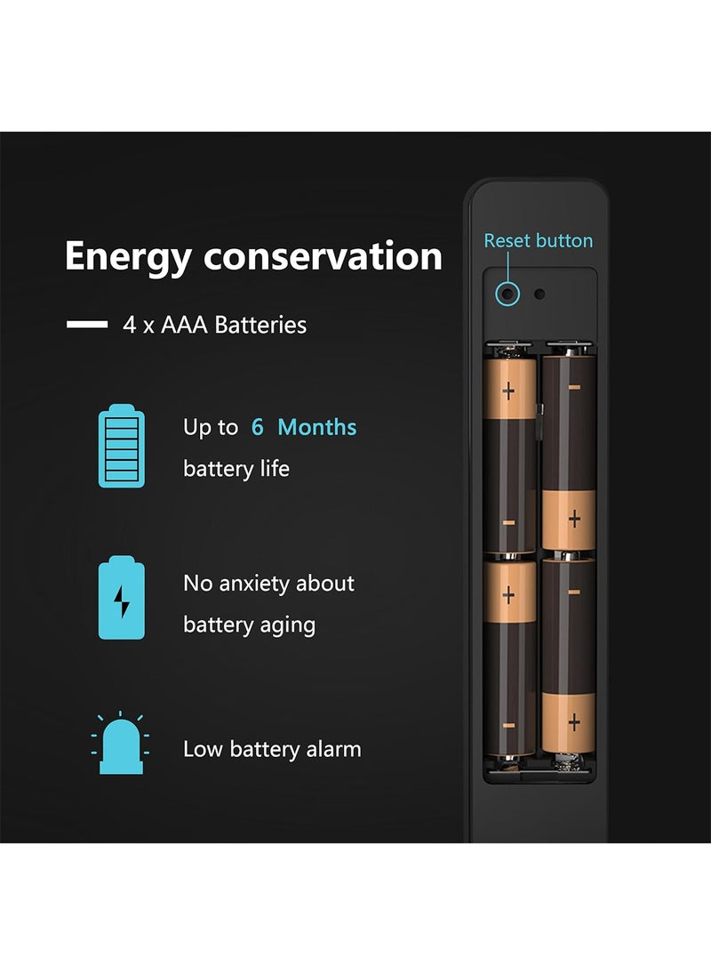 Sharpdo - Multifunctional Smart Electronic Password Lock Fingerprint/Tongtong App/Access Card/Password/Key/Temporary Password Virtual Password To Prevent Peeping 5-In-1 Unlocking Method (Requires 4 AA Batteries) - Image 1