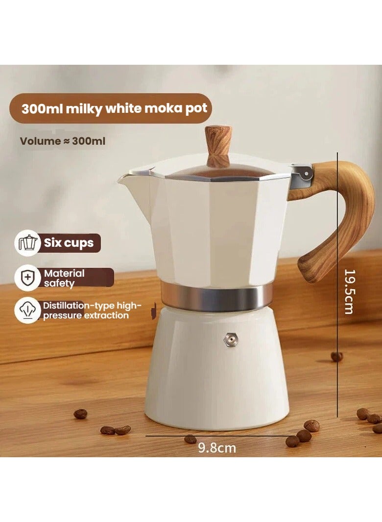 general Round-Bottom Single-Valve Moka Pot Hand-Drip Set Home Use Compact Espresso Maker 304 Stainless Steel Coffee Brewing Equipment - Image 4