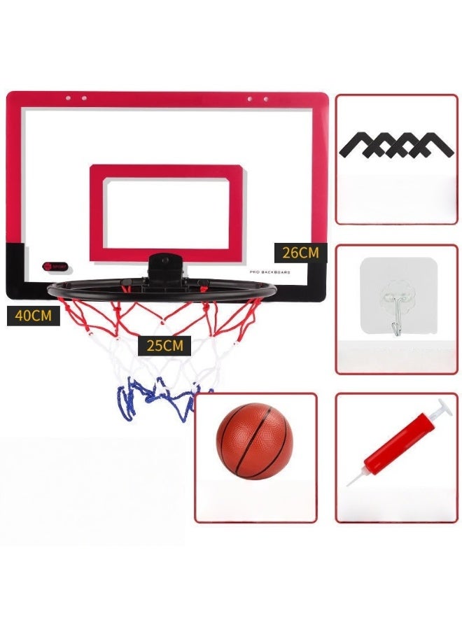 MIXDE Mini Basketball Hoop Set for Kids and Adults Door Room Basketball Hoop,Punch Hanging Type Mobile Mini Basketball Hoop for Door - Image 1