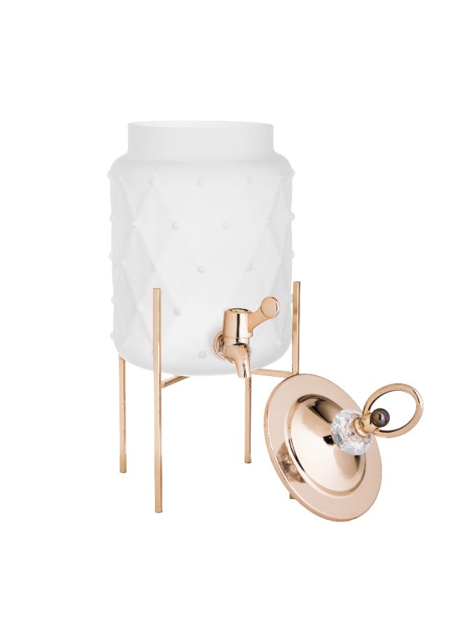 باصرة طقم موزع عصير زجاج مع كاسات مكون من 7 قطع - Image 2