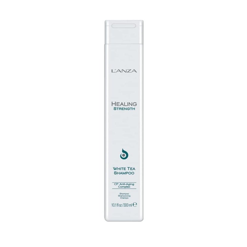 LANZA Healing Strength White Tea Shampoo Hair Shampoo that Strengthens Protects and Restores Weak Fragile and Aged Hair Against Split Ends Frizz Control Luxury Hair Care