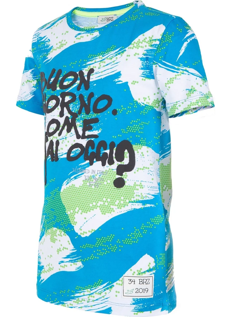 BRZ Collection Printed Boy Short Sleeve T-Shirt