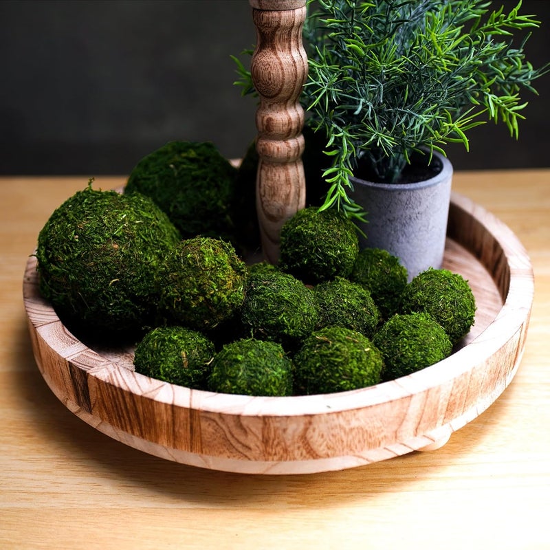 BYHER Natural Green Moss Decorative Ball,Handmade (2"-Set of 12) - Image 3