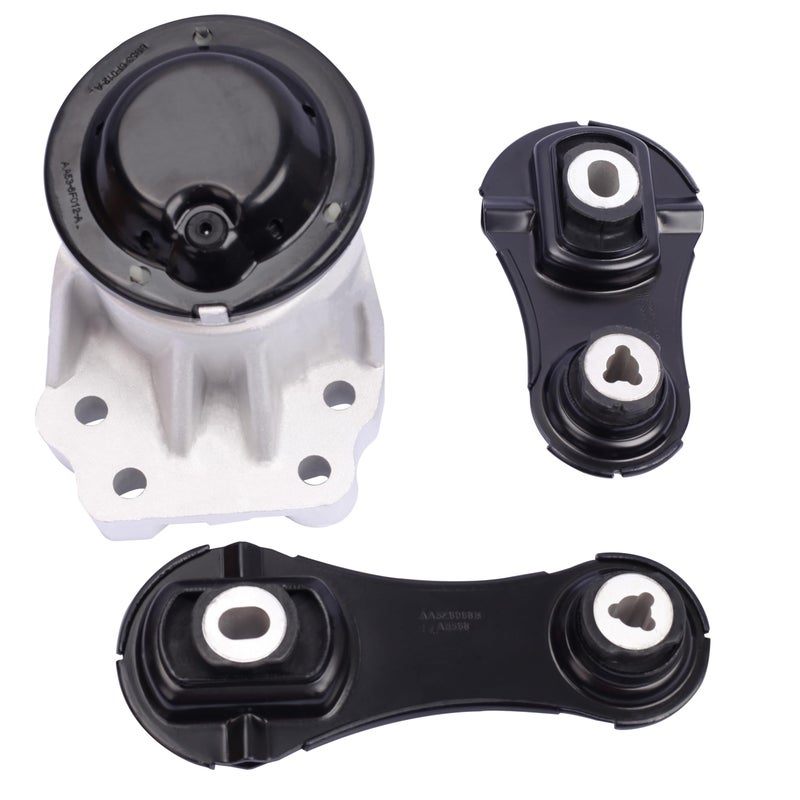 loongrie Engine Motor Transmission Mount Kit Compatible with 20102019 Flex Taurus Lincoln MKT 35L Turbocharged engine 20102016 Lincoln MKS 35L Turbocharged engineReplace OE A5771 A5568 A5569 Set of 3 - Image 3