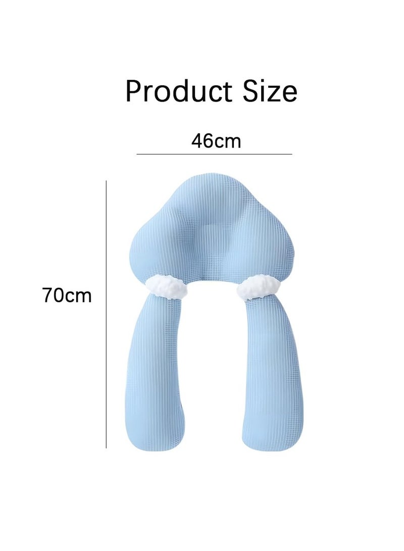 KYD Baby Head Shaping Pillow, Soft and Breathable Baby Anti-Startle Pillow for Sleeping, Adjustable Correcting Baby Head Deviation Pillow, Detachable for Winter And Summer Dual-Use,for 0-36 Months Infant - Image 5