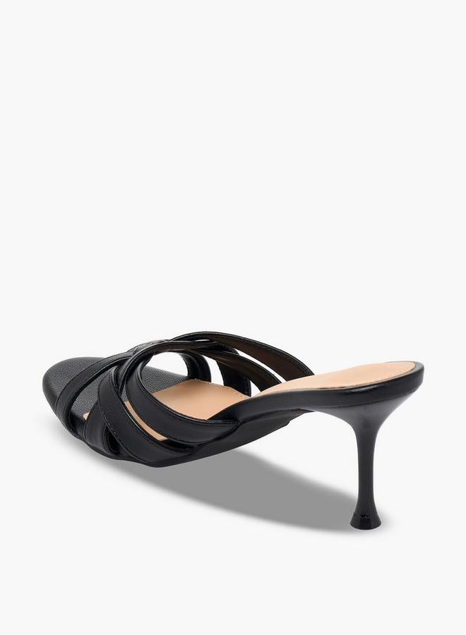 Flora Bella By Shoexpress Women Flared Heel Slip-On Sandals - Image 5